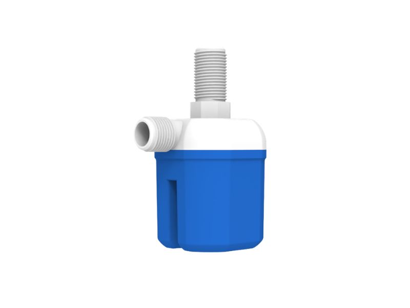 Top inlet plastic float valve for water tanks